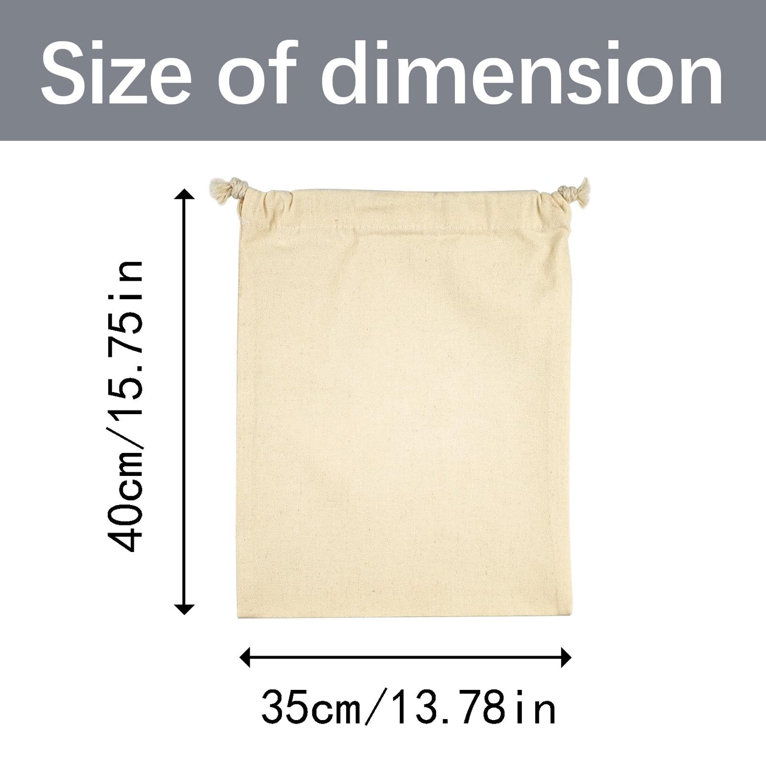 OKBA 10PCS Sublimation blank drawstring bag Reusable canvas Heat Press DIY crafts Party Wedding Christmas storage Home party art supplies OKBA