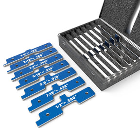 Yiranok Setup Block Height Gauge Set - Precision Aluminum Router Table Set Up Bars - 7 Pcs Table Saw Accessories Miter Gauge Tools - Gift Choice for Yiranok