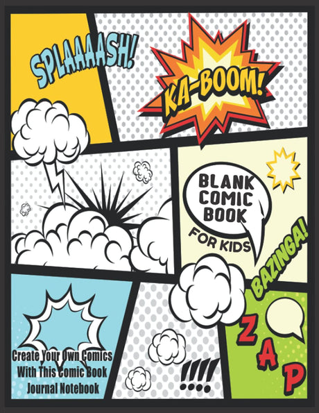 Blank Comic Book For Kids : Create Your Own Comics With This Comic Book Journal Notebook: Over 100 Pages Large Big 8.5" x 11" Cartoon / Comic Book Ingramcontent