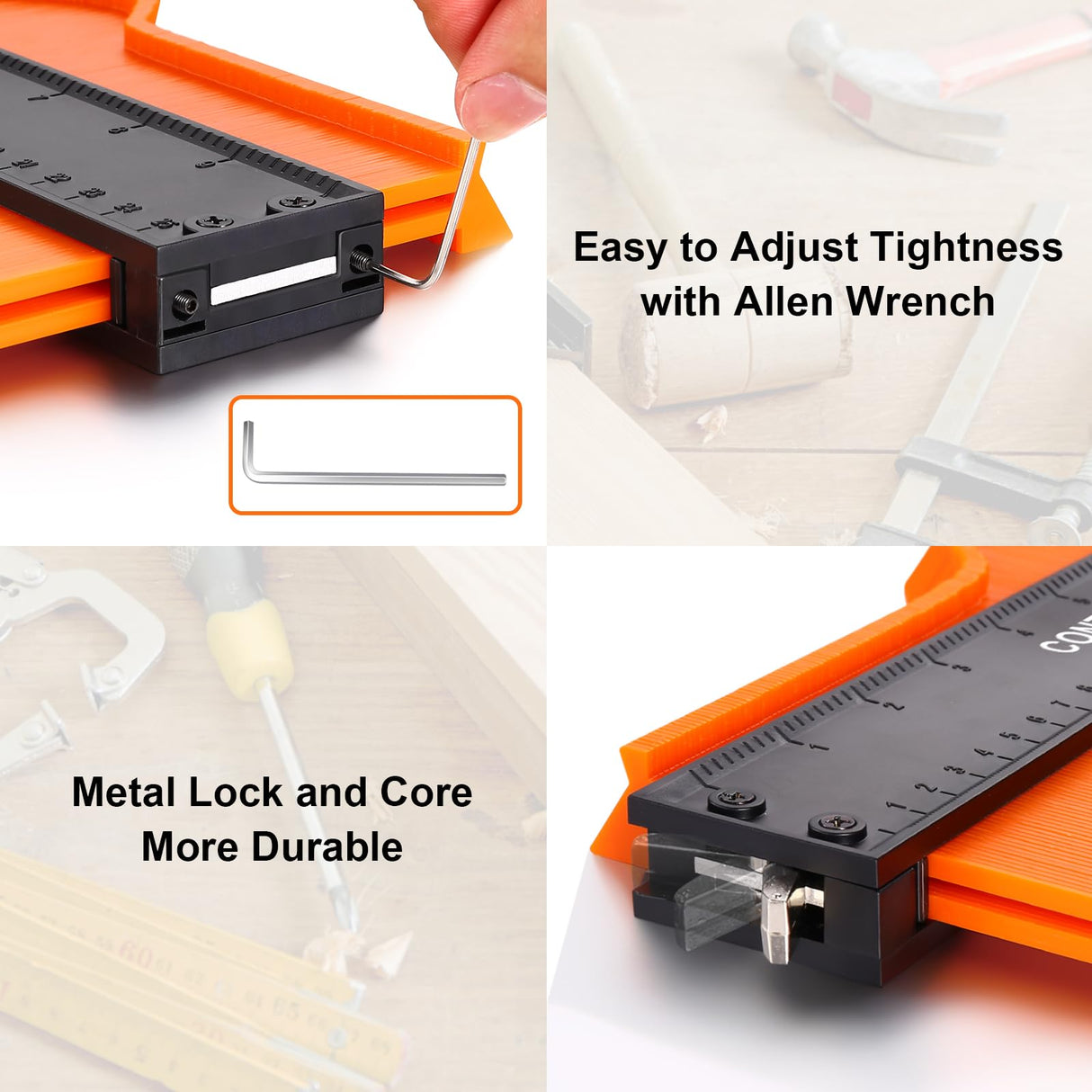 Christmas Stocking Stuffers for Adults Him Men, Contour Gauge Tool Unique Gifts for Men Dad Husband, Super Gauge Shape and Outline Tool Men's Gifts LETSWOOD