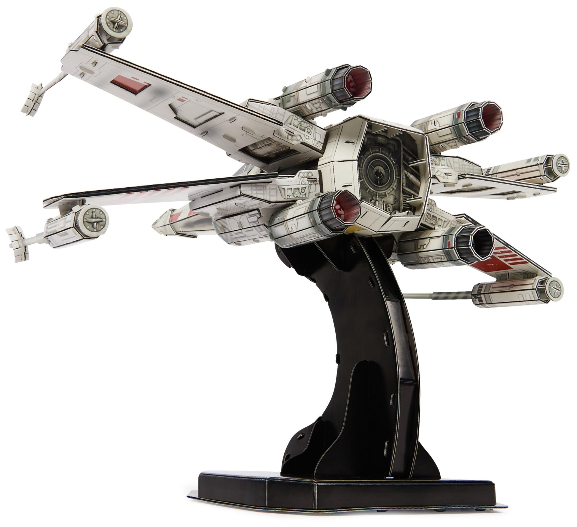 Star Wars T-65 X-Wing Starfighter 3D Model Kit by 4D Build - 160 Piece Desk Decor for Teens & Adults - WoodArtSupply