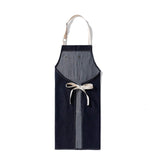 eywlwaar Denim Apron with 3 Pockets Unisex Jean Apron Adjustable Bib Apron for Work Kitchen Cooking 30.3 "x 26.57" Blue eywlwaar