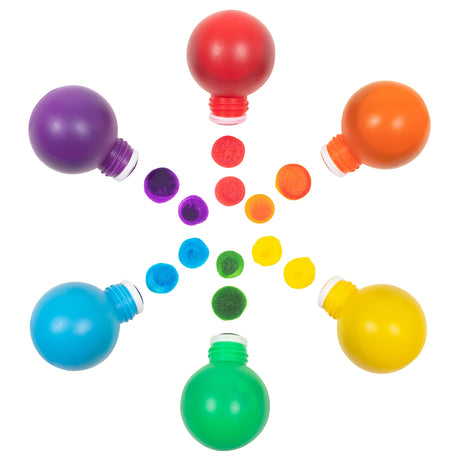 READY 2 LEARN Doodle Dabbers Dot Markers - Set of 6 Washable Colors - Non Toxic - Specially Designed Toddler Grip with Storage Tray Provided READY 2 LEARN