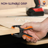 WOCTEC 4-Pack Spring Clamps Heavy Duty - 6 Inch Large Plastic Clamps for Crafts and Pool Cover Clips with 3 Inch Jaw Opening- Wodworking Clamps for Woctec