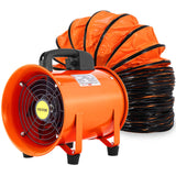 OrangeA Utility Blower Fan, 8 Inches, 230W 882 CFM High Velocity Ventilator w/ 32.8 ft/10 m Duct Hose, Portable Ventilation Fan, Fume Extractor for OrangeA