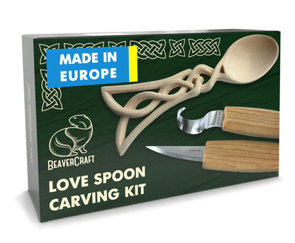 BeaverCraft, Wood Whittling Kit for Beginners DIY04 - Spoon Carving Kit - Wood Carving Whittling Hobby Kit for Adults and Teens - Wood Carving Hook