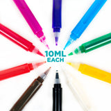 Horizon Group USA 10-Pack of Suncatcher Paint Pens, 10ML Each, 10 Colors, for Kids, Supplies for Painting Suncatchers, Window Art Paint Refill, Arts Made By Me