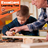 INCLY 95 PCS Kids Real Tool Set, Boys Small Real Hand Tools Kit, Children Construction Learning Tools Hammer Screwdriver for Home DIY Building and INCLY