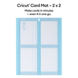 Cricut Card Mat 2x2, Reusable, Non-Slip Craft Mat, Create Four Cards Simultaneously, Perfect for Bulk Card Making, Compatible with Cricut Maker & Cricut