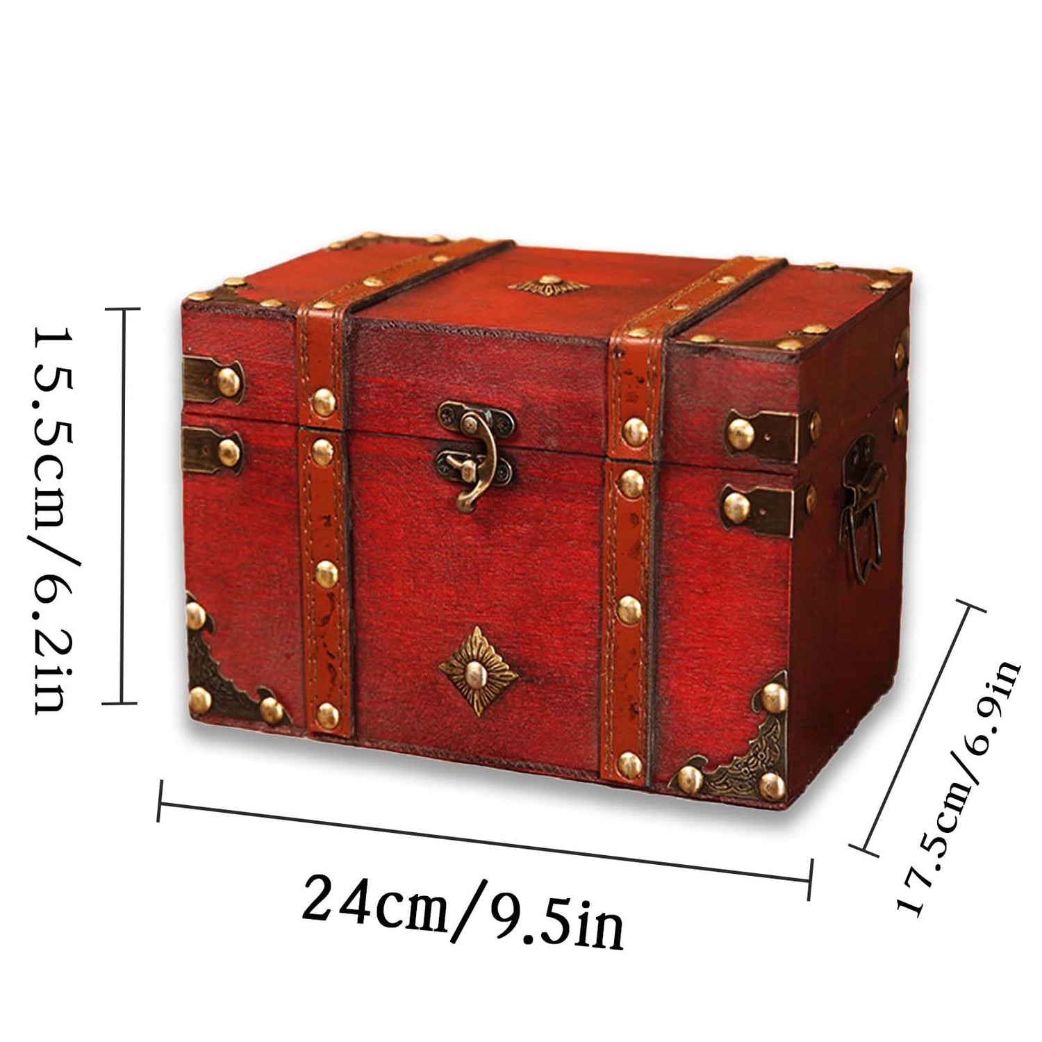 GemJelry Wooden Jewelry Box, Classical Wood Jewlery Box Jewelery Storage Box Case Holder Jewellery Chest Organizer Mom Gifts Mothers Day Gift for GemJelry