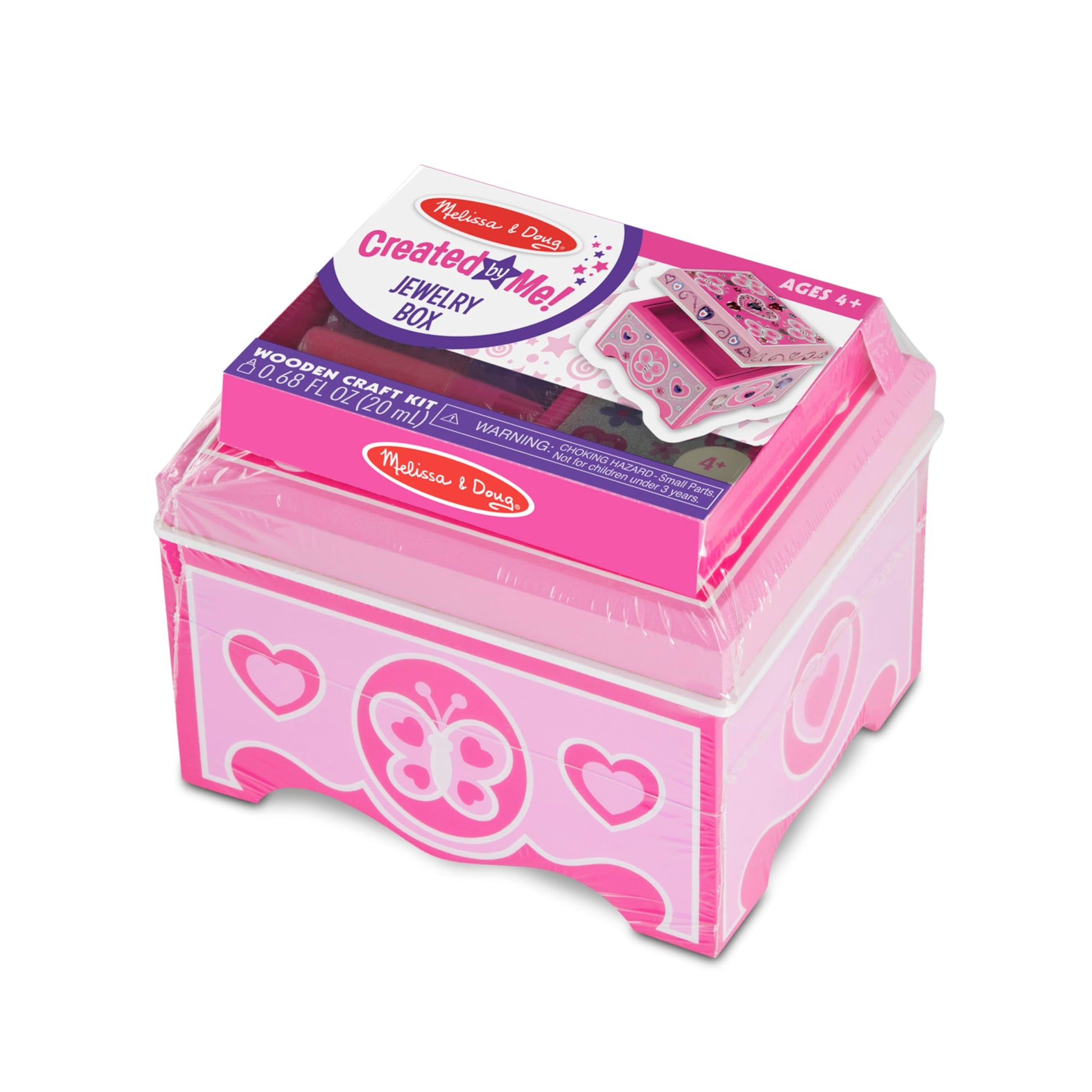 Melissa & Doug Created by Me! Jewelry Box Wooden Craft Kit - WoodArtSupply