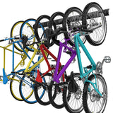 TORACK Bike Storage Rack, 6 Bike Rack Wall Mount Home and Garage Organizer, Vertical Bicycles Hanger Hooks for Indoor Space Saving TORACK