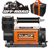 ALL-TOP Air Compressor Kit, 12V Portable Inflator 7.06CFM, Offroad Air Compressor for Truck ,Air Pump for Car Heavy Duty, Max 150PSI for SUV 4x4 ALL-TOP
