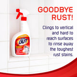 Iron OUT Spray Gel Rust Stain Remover, Remove and Prevent Rust Stains in Bathrooms, Kitchens, Appliances, Laundry, Outdoors, white 24 Fl Oz (Pack of Iron OUT