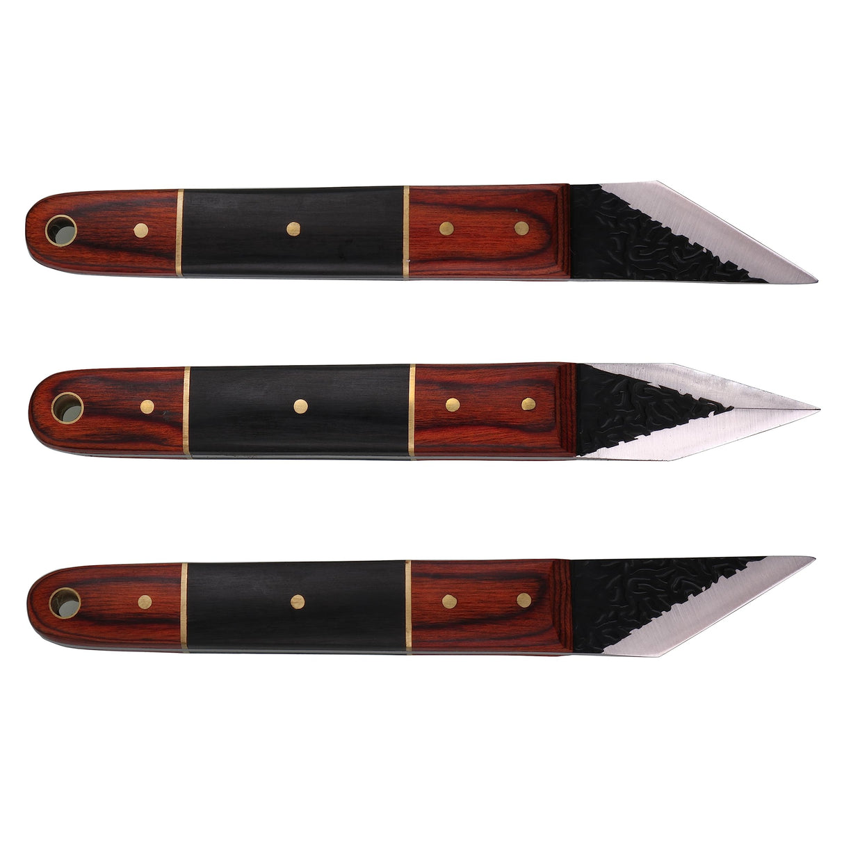 3pc Marking Knife within Tin Box, Marking Gauge Woodworking, Premium Woodworking Tool with High Speed Steel Sharp Blade, Beautiful Wood Handle MKC