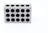 LLDSIMEX Pair 1" x 2" x 3" Precision Steel 1-2-3 Blocks 23 Holes LLDSIMEX