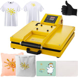 SmarketBuy Heat Press 15x15 Inch, 1400W Clamshell Heat Press Machine for Sublimation/HTV, Large Heat Press Digital Control Heat Transfer Machine for SmarketBuy
