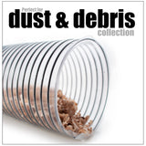 2-1/2 inch Diameter by 10 foot Long PVC Dust/Debris Collection Hose MADE IN THE USA with 2 each 2.5 inch Turnkey Stainless Steel Hose Clamps Peachtree Woodworking Supply