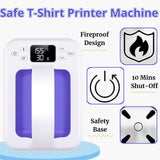 Heat Press Machine For T Shirts, 7" × 5" Portable Mini Heat Press Fast Even Heat, Easy Press T Shirt Printer Machine for HTV Vinyl and Heat Transfer KORGOL