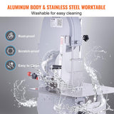 VEVOR Commercial Electric Meat Bandsaw, 1500W Stainless Steel Countertop Bone Sawing Machine, Workbeach 19.3" x 15", 0.16-7.9 Inch Cutting Thickness, VEVOR