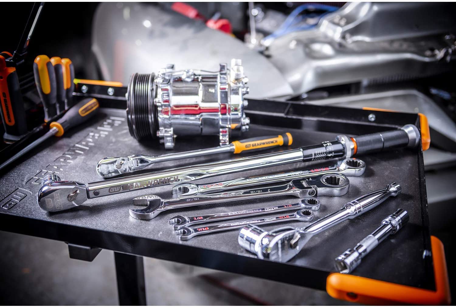 GEARWRENCH Adjustable Height Mobile Work Table 35 To 48" - 83166 GEARWRENCH