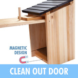 CARTMAN Cedar Blue Bird Box House, Wood Bird Houses for Outside, Hummingbird House for Outside Clearance Garden Country Cottages, 2PK CARTMAN