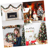 Artibetter 50pcs Christmas Wooden Cutout Unfinished Light Bulb Wooden Slices DIY Wooden Slice with Rope Wooden Christmas Ornaments Decor Kindergarten ARTIBETTER