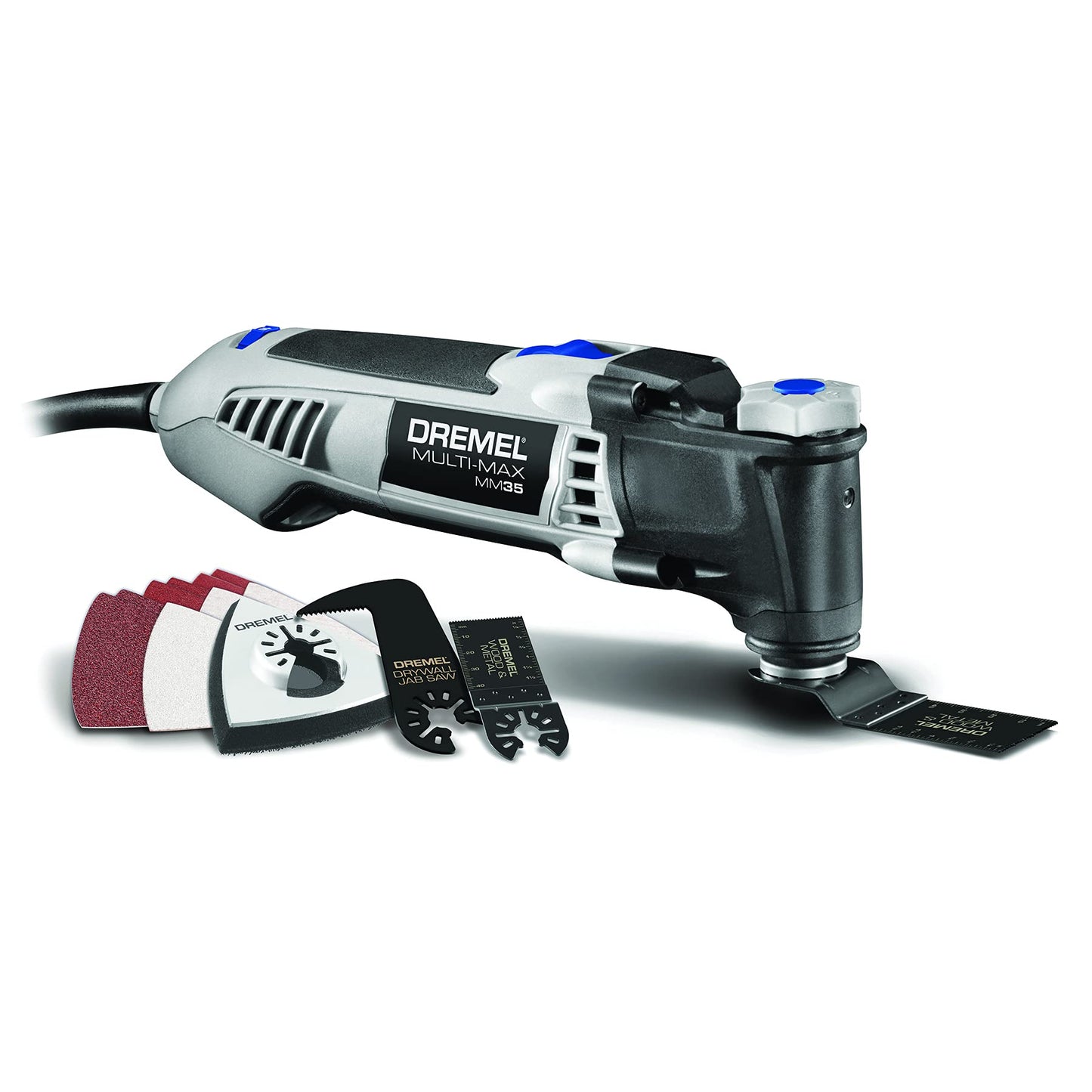 Dremel Multi-Max 3.5 Amp Oscillating Tool Kit with Tool-LESS Accessory Change- Multitool with 12 Accessories- Compact Head & Angled Body- Drywall, - WoodArtSupply