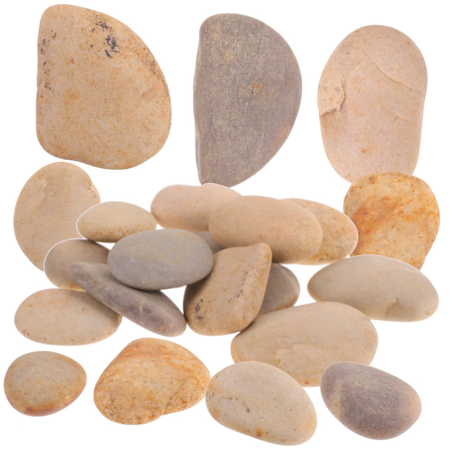 COHEALI 60 Pcs Painted Stone Flower Pot Pebbles Natural River Rocks Smooth Rocks Bundle River Stones Drawing Stones for DIY River Rocks for Painting COHEALI