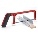 HAUTMEC 150mm Junior hacksaw & mitre block set 6" adjustable angle cutting corner saw blade HT0034-PL HAUTMEC