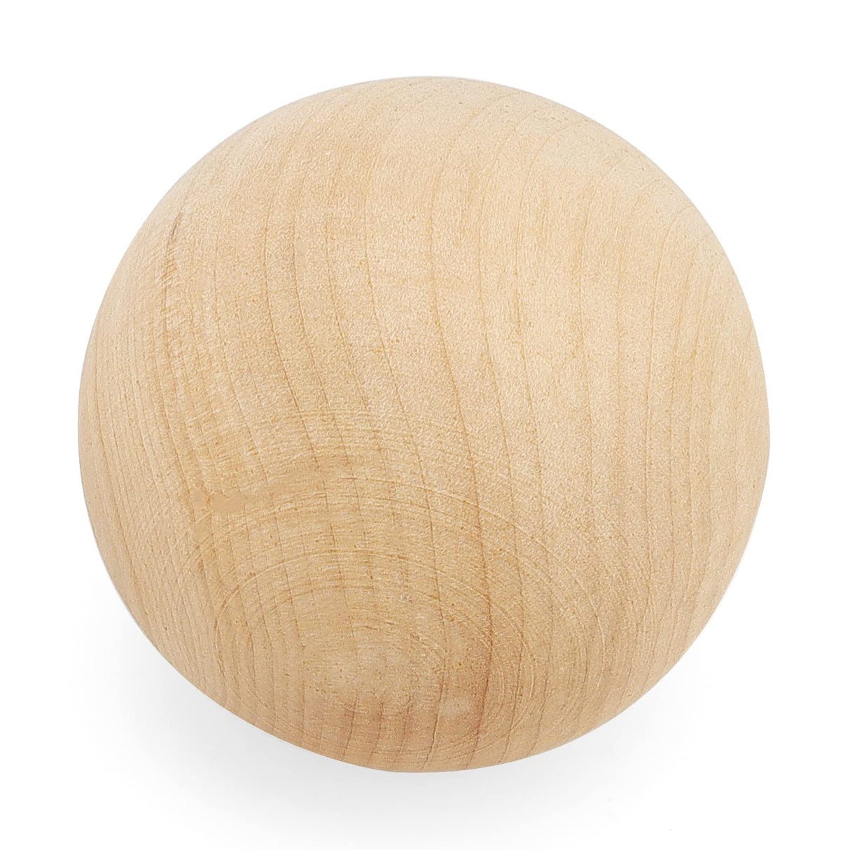 LEXININ 5 PCS 3.5 Inch Craft Wood Ball, 9cm Unfinished Wooden Round Ball, Natural Round Wood Sphere for Crafts, DIY Projects, Decoration LEXININ