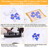 18Pcs Sublimation Accessories, Tshirt Ruler Guide Vinyl Alignment Tool, Heat Press Accessories, Teflon Sheet Non Stick 16x20", Heat Resistant Tape tietoc