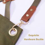 AFUN Chef Aprons for Women Men with Large Pockets, Cotton Canvas Cross Back Water Repellent Work Apron, Size M to XXL (Greygreen) AFUN