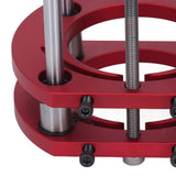 Router Lift Base 4 Jaw Clamping 51mm Height Lifting Aluminum Alloy Body Stainless Steel Support Rod for Small Trimming Machines Fafeicy