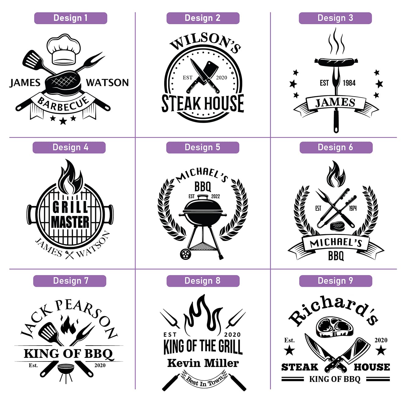 Personalized Dad Cutting Board - Custom Wood Grill Board For BBQ Masters - Unique Barbeque and Grilling Gift Idea for Fathers Day, Birthday, Tayfus