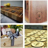 Custom Branding Iron for Wood and Leather with Handle - Personalised Design Stamp for BBQ and Crafting Arokimi