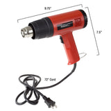 Dual Temperature Heat Gun, 1500 Watt, 120V Heating Gun Tool By Stalwart (Great for DIY, Home Improvement, Contractors, Removing Paint) Stalwart