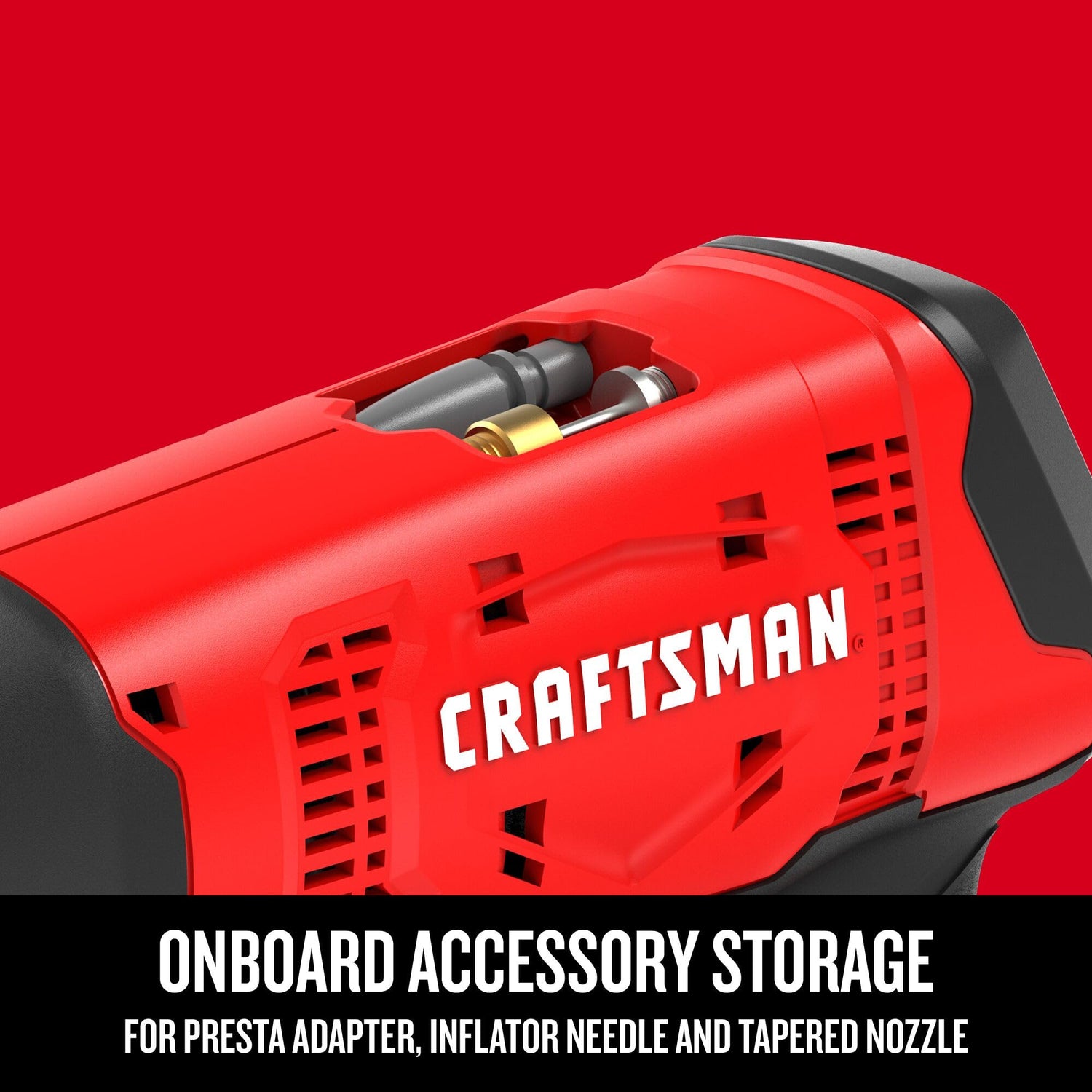 Craftsman V20 Cordless Inflator for Tires and Balls, High Pressure, PSI of 150, Bare Tool Only (CMCE521B) Craftsman
