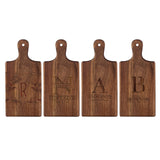 6 Pcs Personalized Acacia Cutting Boards with Handle, Wood Chopping Serving Board Set Bulk, DIY Engraving Gifts for Women Couples Wedding Anniversary SUNNOW