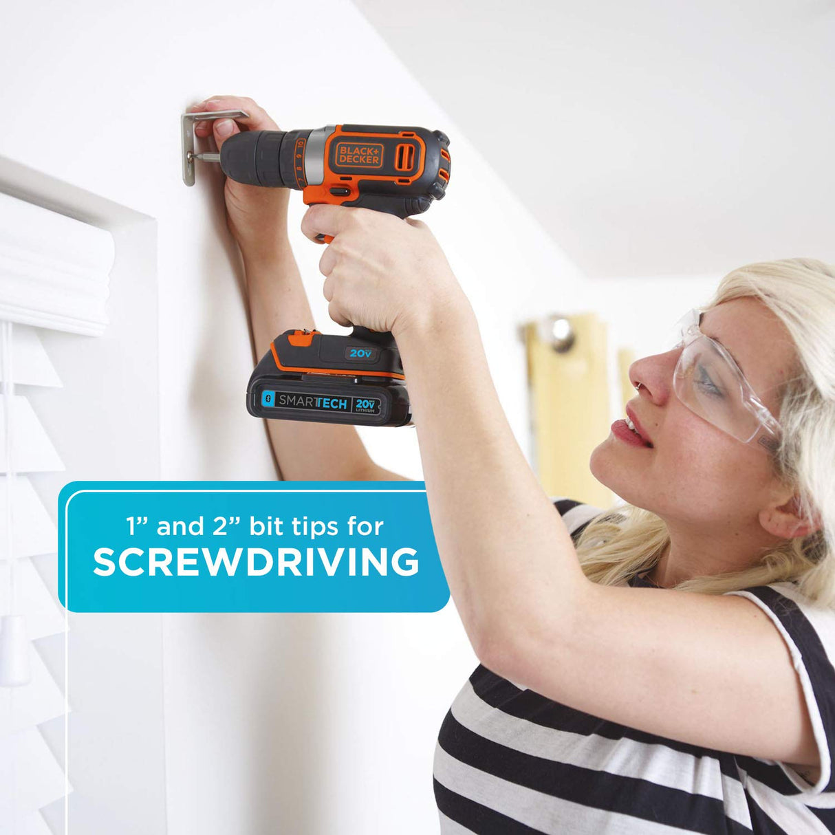 BLACK+DECKER Drill Bit Set / Screwdriver Bit Set Combo, 109-Piece (BDA91109) BLACK+DECKER