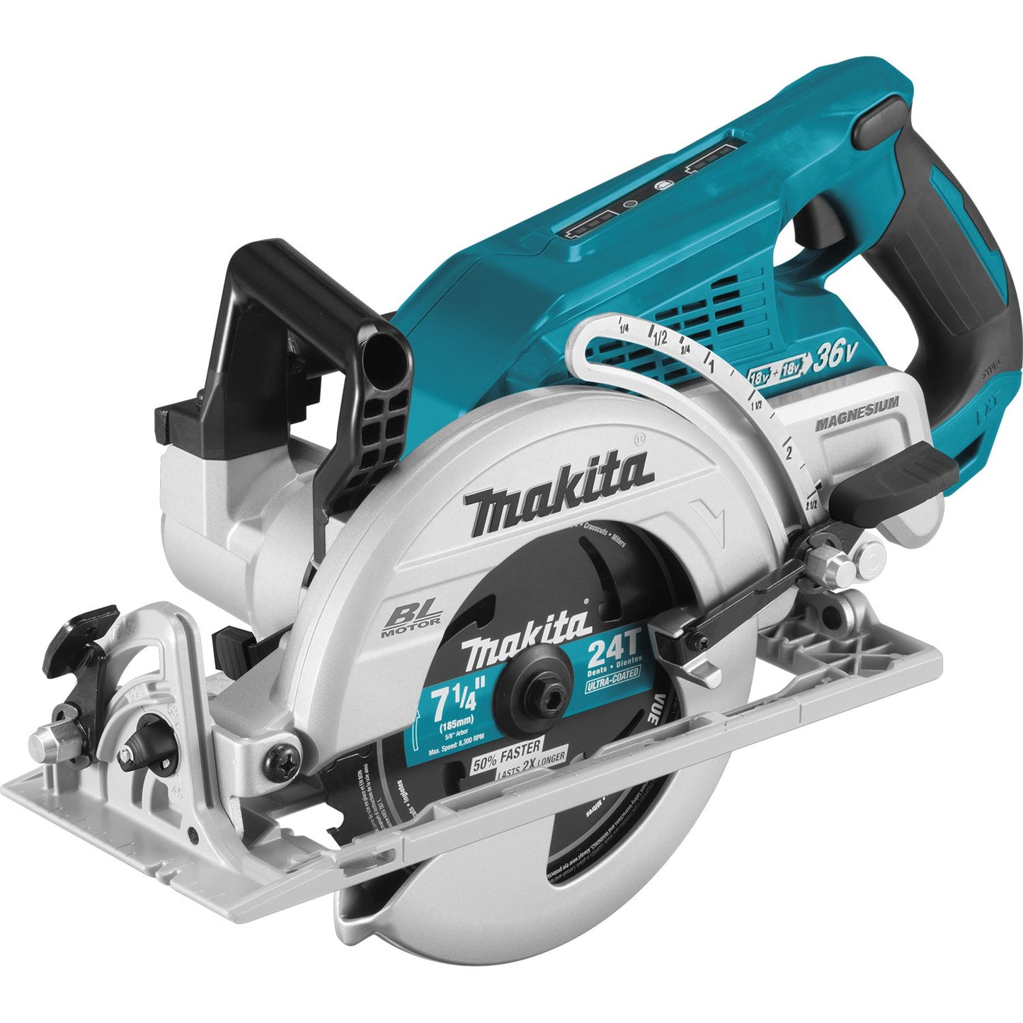 Makita XSR01Z 36V (18V X2) LXT® Brushless Rear Handle 7-1/4" Circular Saw, Tool Only - WoodArtSupply