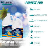 The epoxy Resin Store - Boat Coating, Repairs, Construction, UV Stable, Non Yellowing, High Performance Coating, 2 Part epoxy kit, Table Top epoxy Clearcast 7000