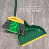 Pine-Sol Jumbo Dustpan, 13.2” | Heavy Duty Dust Pan with Rubber Edge | Clip-On Design Attaches to Standard Broom Sticks, Green Pine-Sol