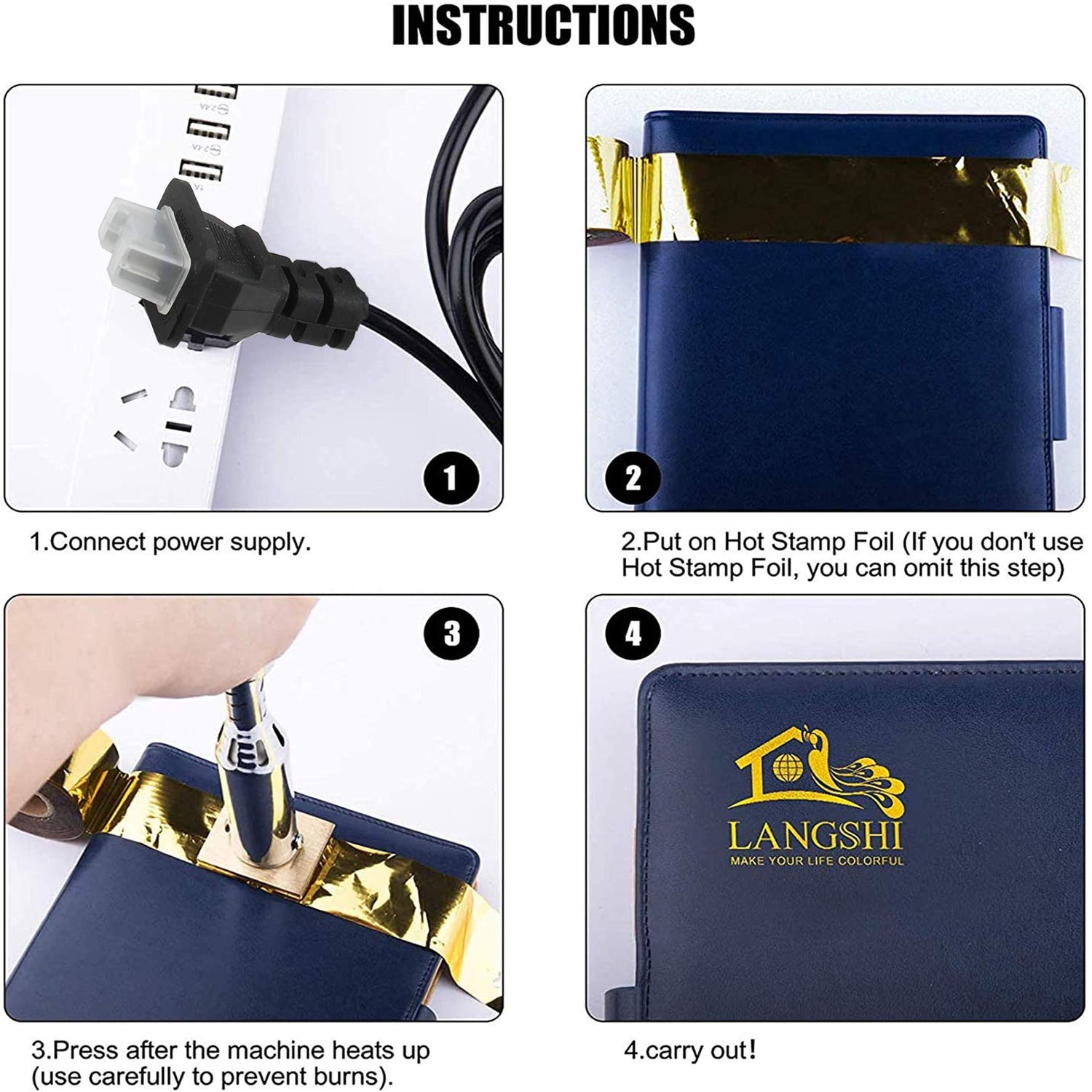 Custom Electric Branding Iron with Brass Head and Wood Handle for Woodworking and Crafts Arokimi