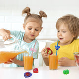 NiArt 8mm Straw Topper Epoxy Resin DIY Casting Silicone Mold Kit, 5 Molds with 14 Shapes NiArt