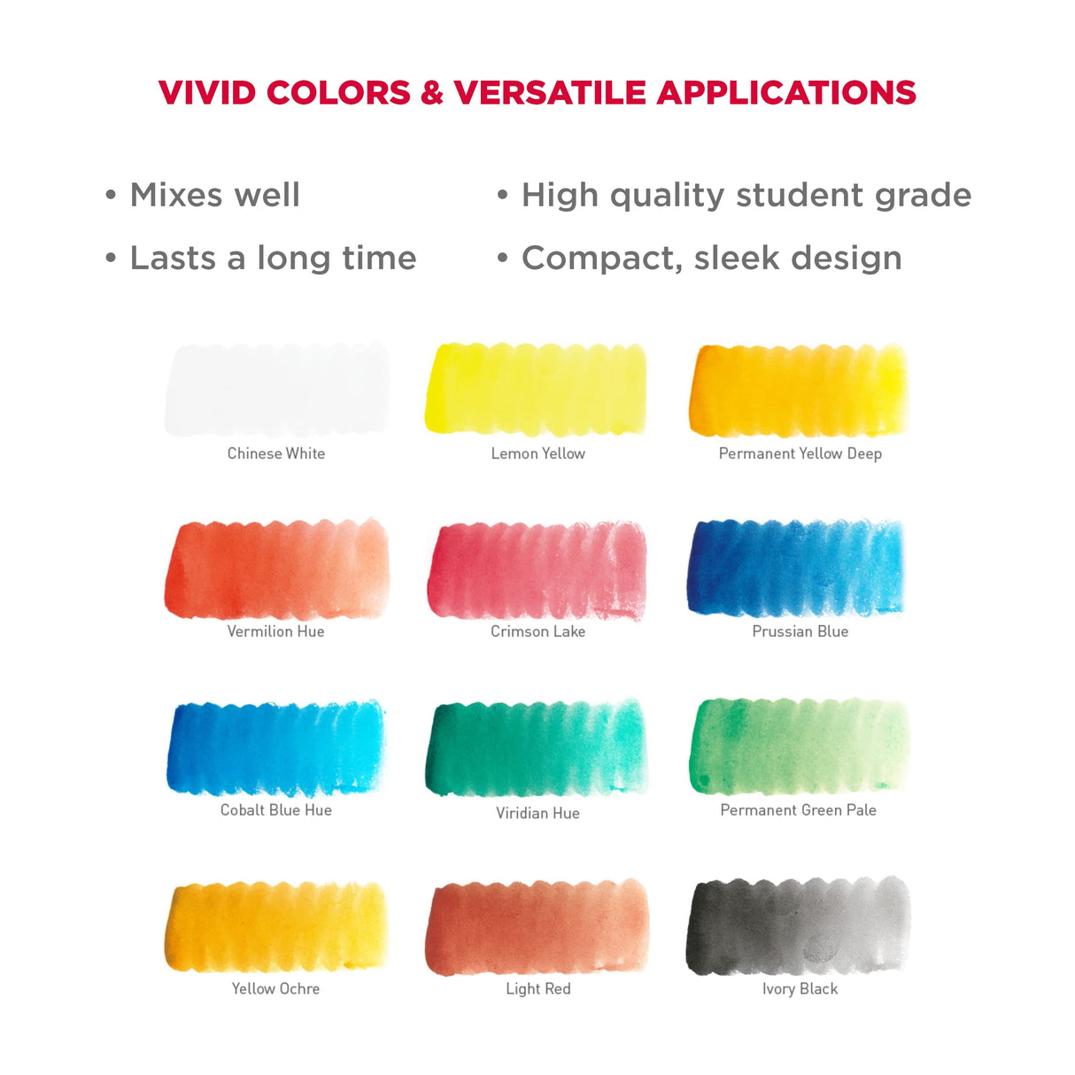 SAKURA Koi Pocket Field Sketch Kit - Watercolor Sets for Painting On the Go - 12 Colors - 1 Water Brush - 1 Sponge - 1 Palette SAKURA