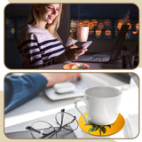 Ziliny 24 Pcs Sublimation Coasters 4 x 4 Inch Hardboard Coaster Cork and MDF Blank Coasters Sublimation Car Coasters Heat Press Parts Accessories for Ziliny