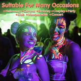 15PCS Glow in the Dark Body & Face Paint Stick,Makeup Face Paint Kit for Kids and Adults Halloween Club Black Light Birthday Party Masquerade Neon VESPRO