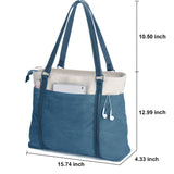 Women's Work Bag with Laptop Compartment Zipper Pockets Large Teacher Totes Purse BAG WIZARD