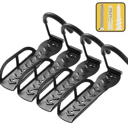 Bike Rack for Garage Wall Mount 4 Pack Vertical Bike Hooks Bicycle Hanging Hooks for Indoor Storage with Non-reversible Hooks - WoodArtSupply